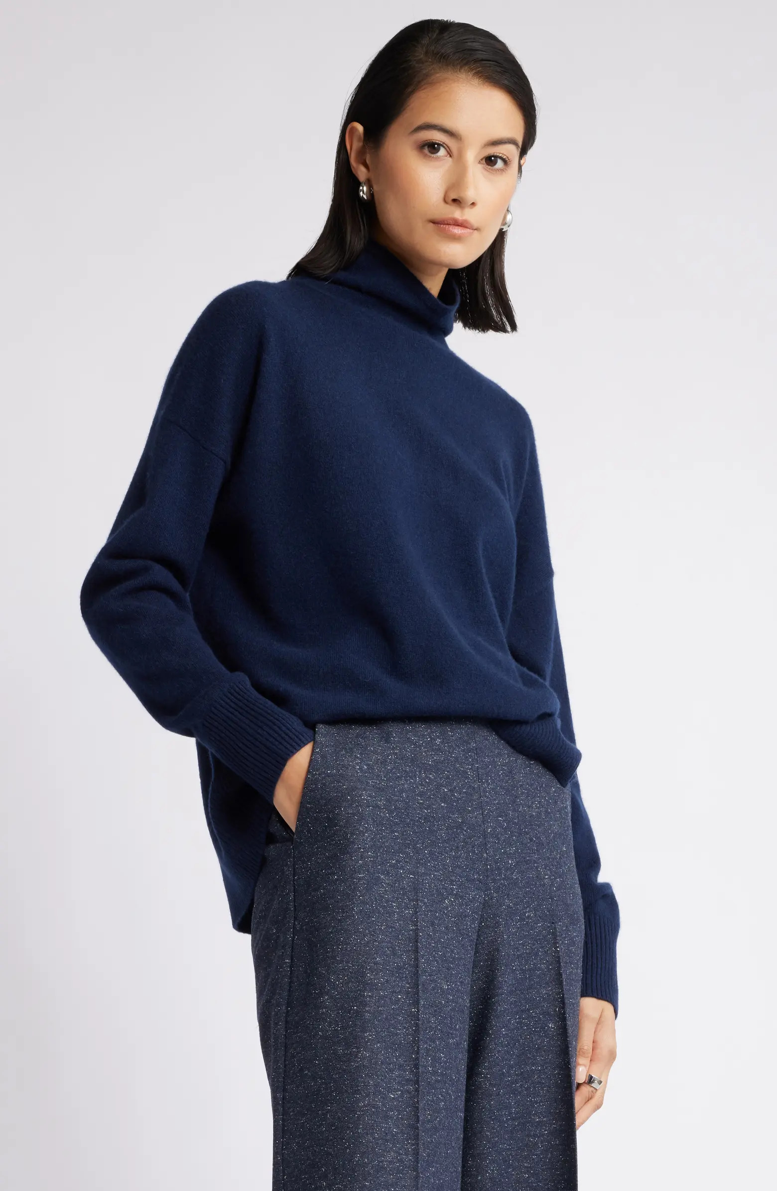 Oversize Cashmere Turtleneck Sweater | Nordstrom
