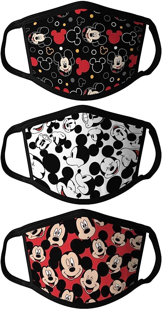 3pcs Mic_Key Mouse Reusable Face Masks Washable Cloth Mouth Guard Face Scarf for Boys Girls Adult... | Amazon (US)