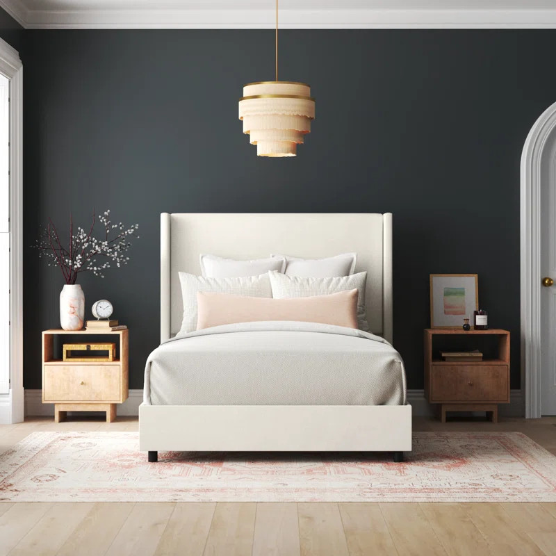 Hanson Upholstered Wingback Bed | Wayfair North America