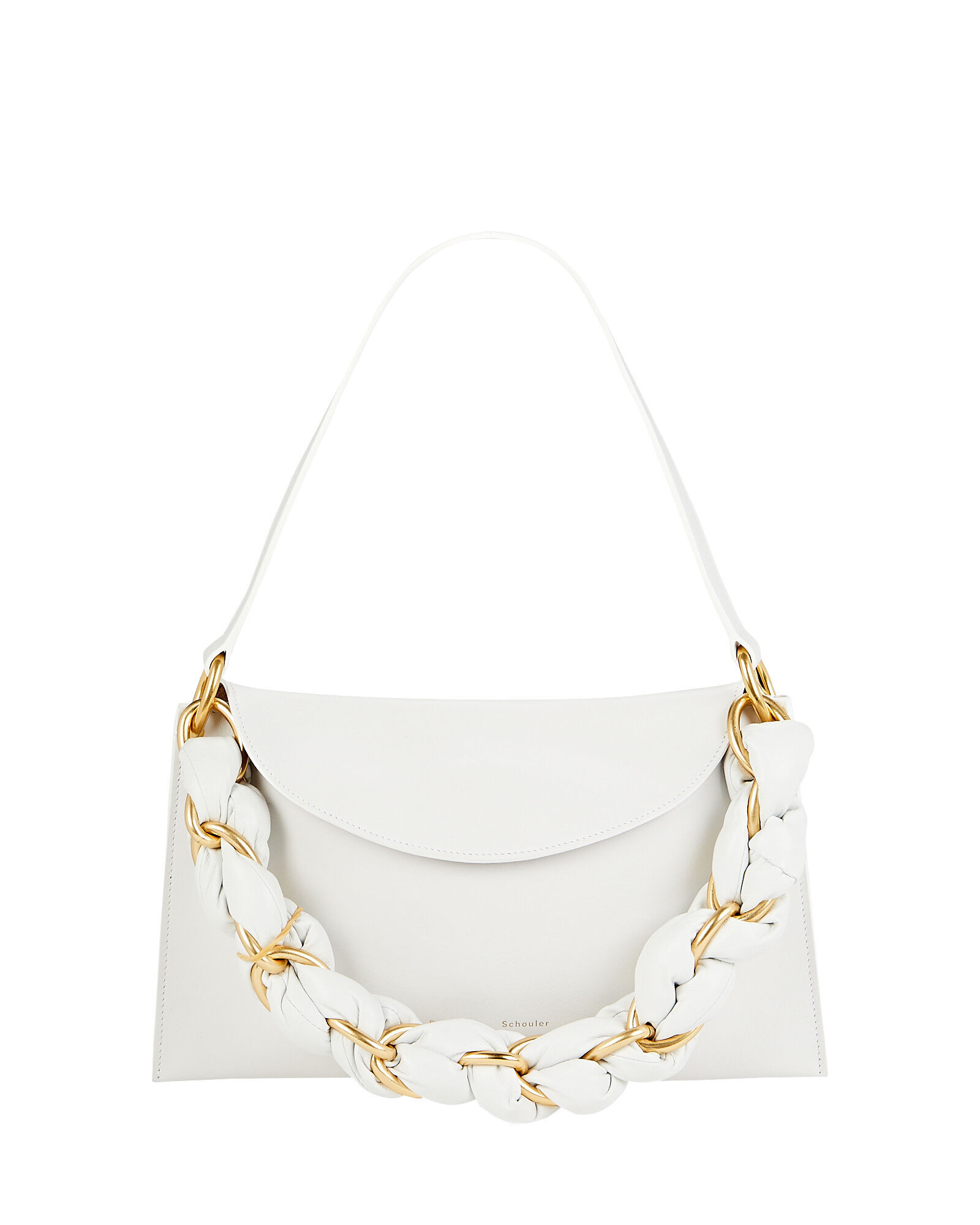 Braided Chain Leather Shoulder Bag | INTERMIX