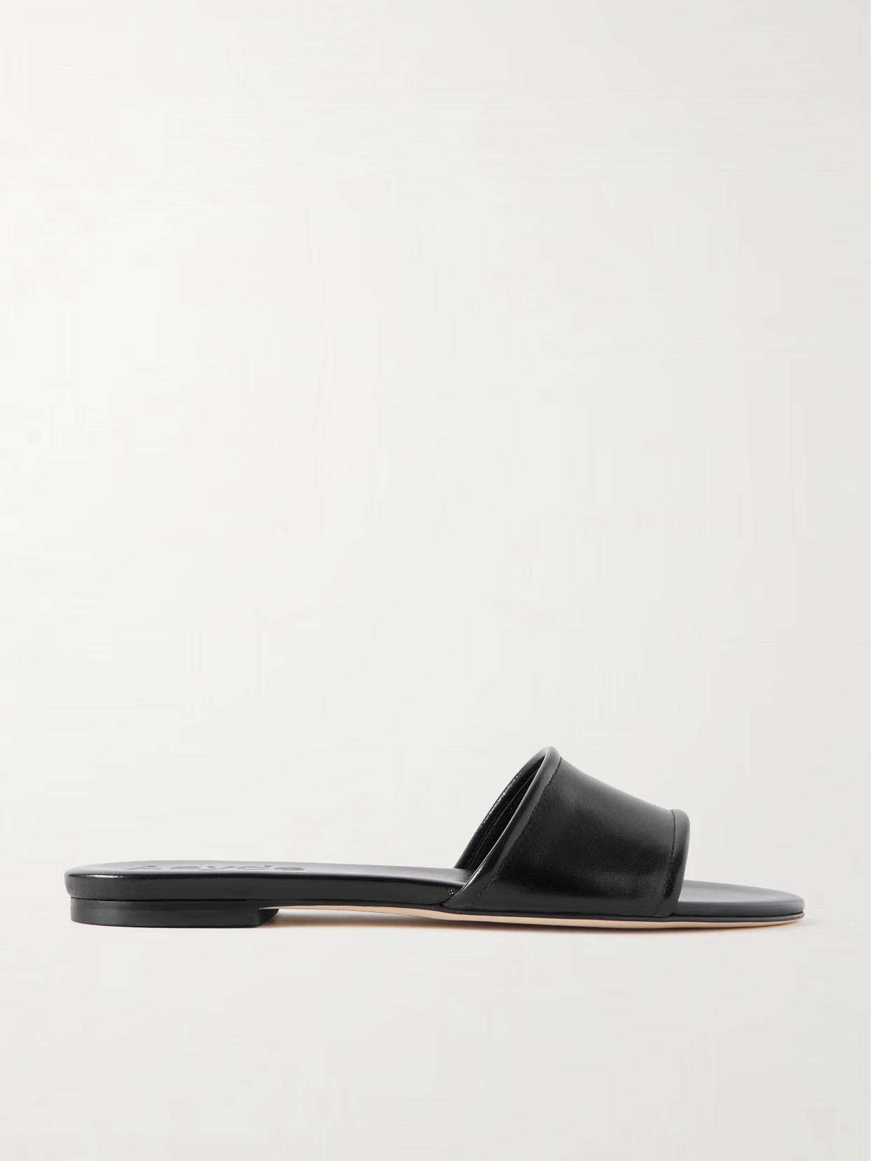 Aeyde - Sumi Leather Slides - Black | NET-A-PORTER (US)