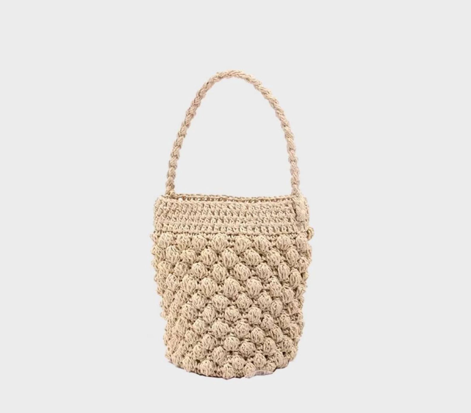 Raffia bag, crochet little bag, basket bag, summer bag, beach shopper, grocery bag, french bag, f... | Etsy (US)