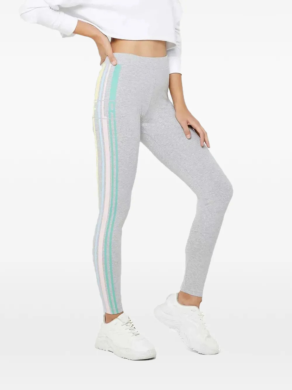 Fila Virginia side-stripe leggings - Grey | Farfetch Global