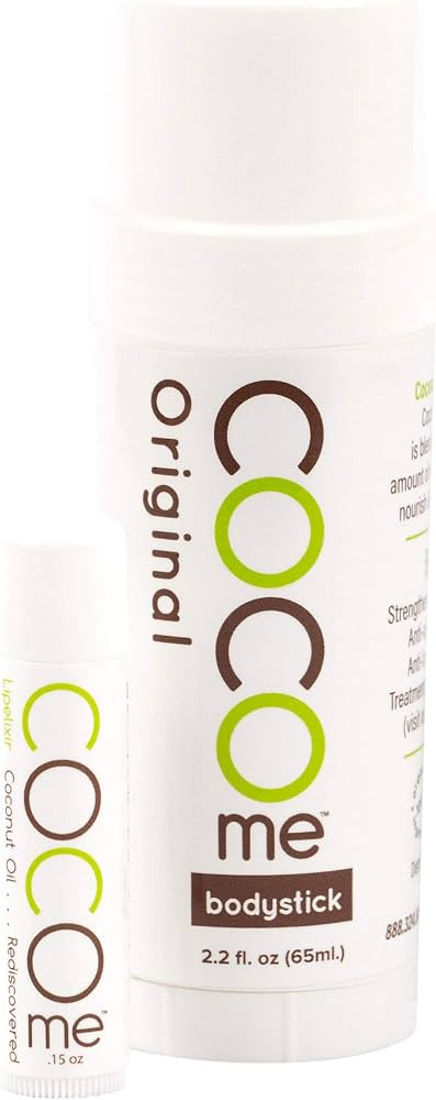 CocoMe - Organic Moisturizing Bodystick and Lip Balm Duo - Virgin coconut oil and anti-aging bees... | Amazon (US)