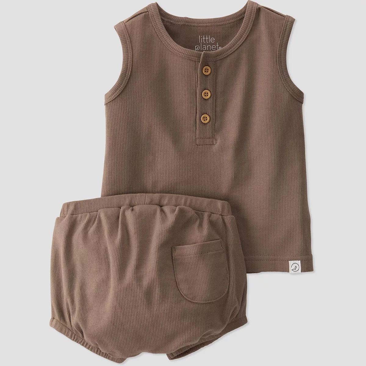 Baby Little Planet by Carter's Organic Cotton Ribbed Top & Bottoms Set | Kohl's