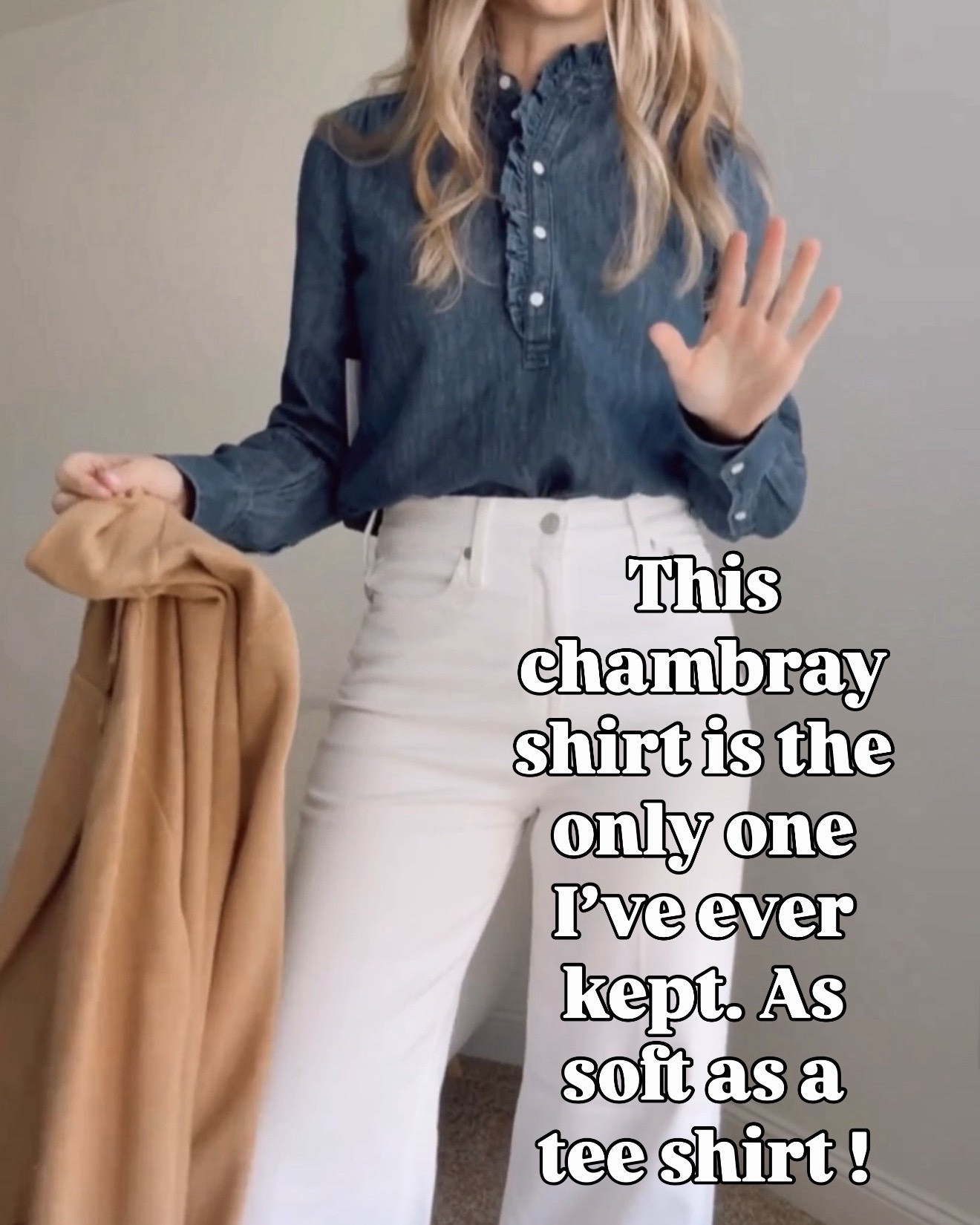 This chambray shirt is so soft and easy I keep reaching for it over everything else.

chambray shirt women, denim button down, casual outfit ideas, women over 40 style, everyday outfits, soft denim shirt, spring outfits women, white jeans outfit, capsule wardrobe staples, casual chic style, affordable fashion finds

#LTKWorkwear #LTKmomlife #LTKOver40