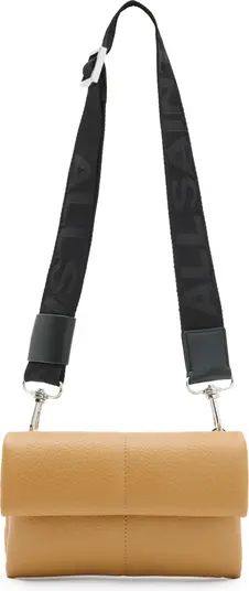 AllSaints Ezra Logo Strap Leather Crossbody Bag | Nordstrom | Nordstrom