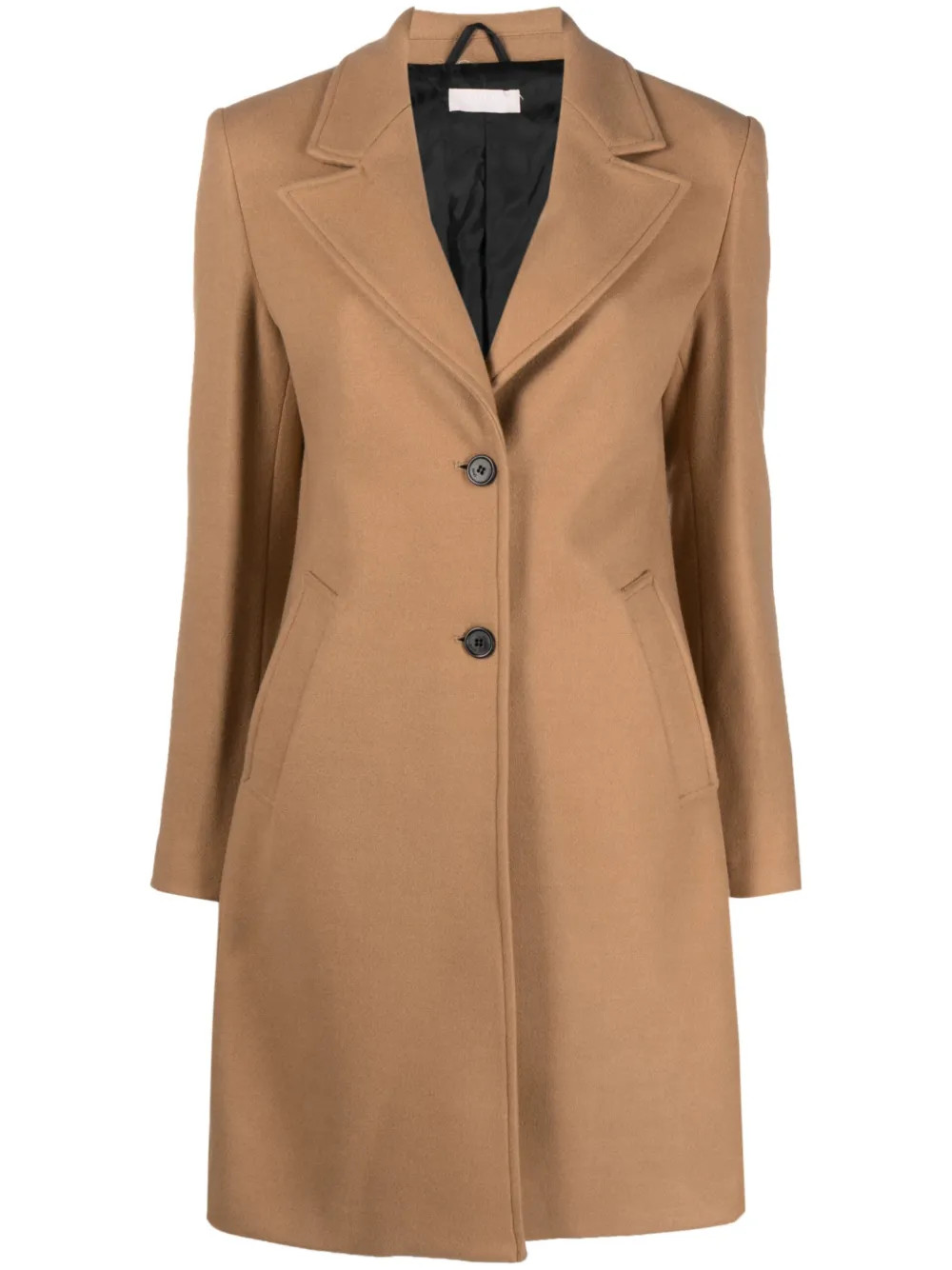 single-breasted slim-cut coat | Farfetch Global