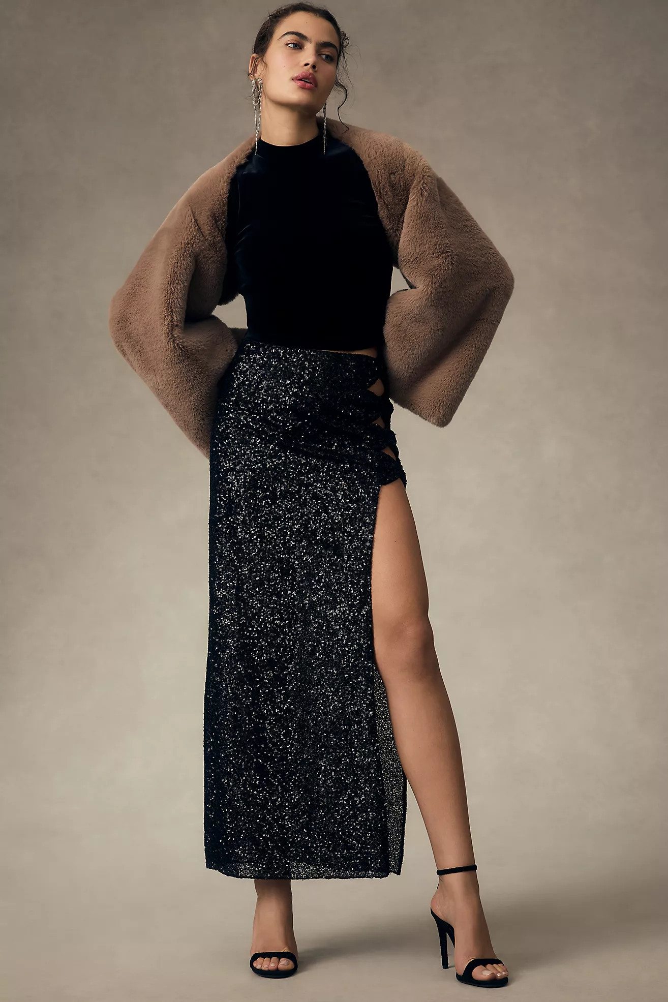 Bl-nk Avila Bow Maxi Skirt | Anthropologie (US)