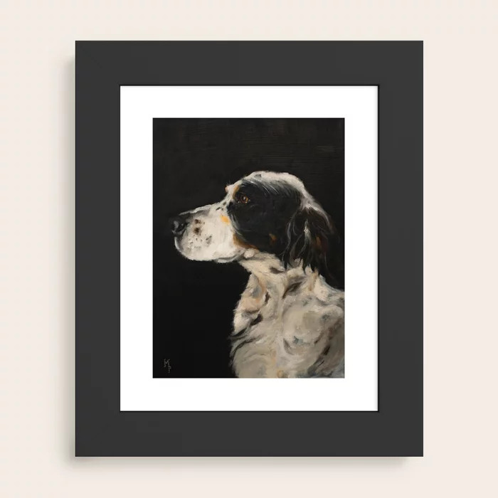 Springer Spaniel Profile Art Print | Society6