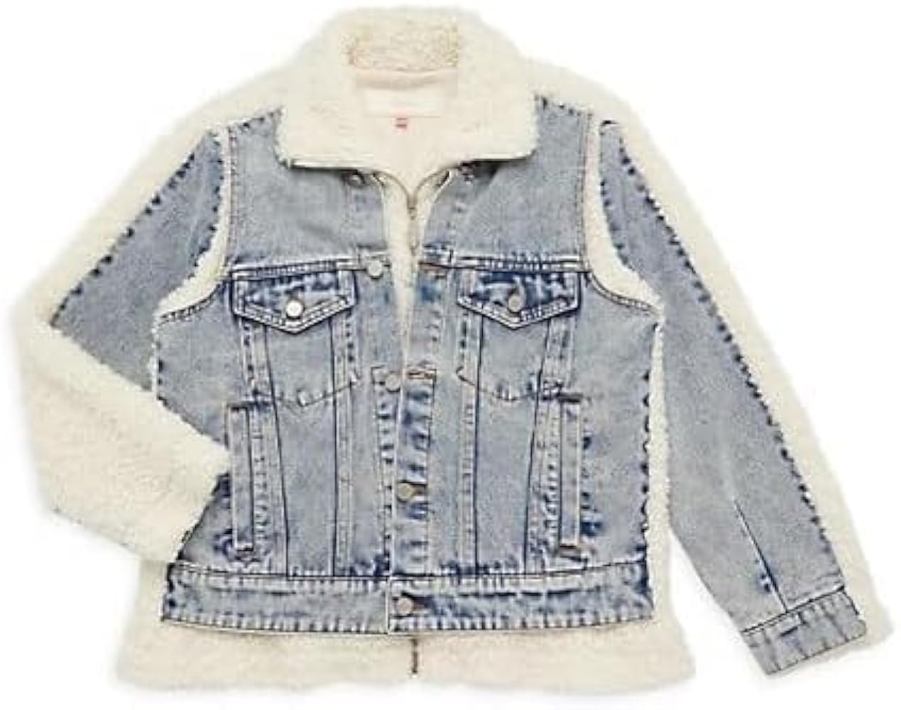 [BLANKNYC] womens Sherpa and Denim Trucker Jacket | Amazon (US)