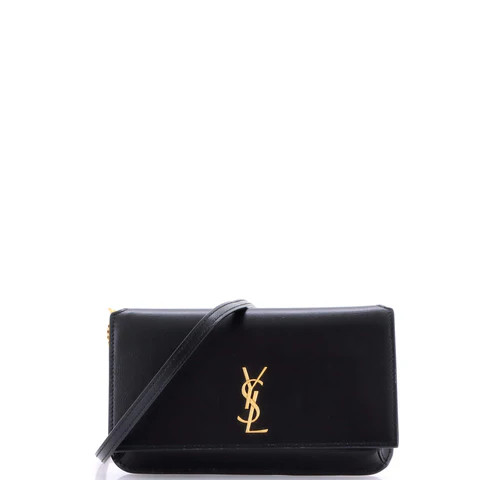 Classic Monogram Phone Holder Shoulder Bag Leather | Rebag