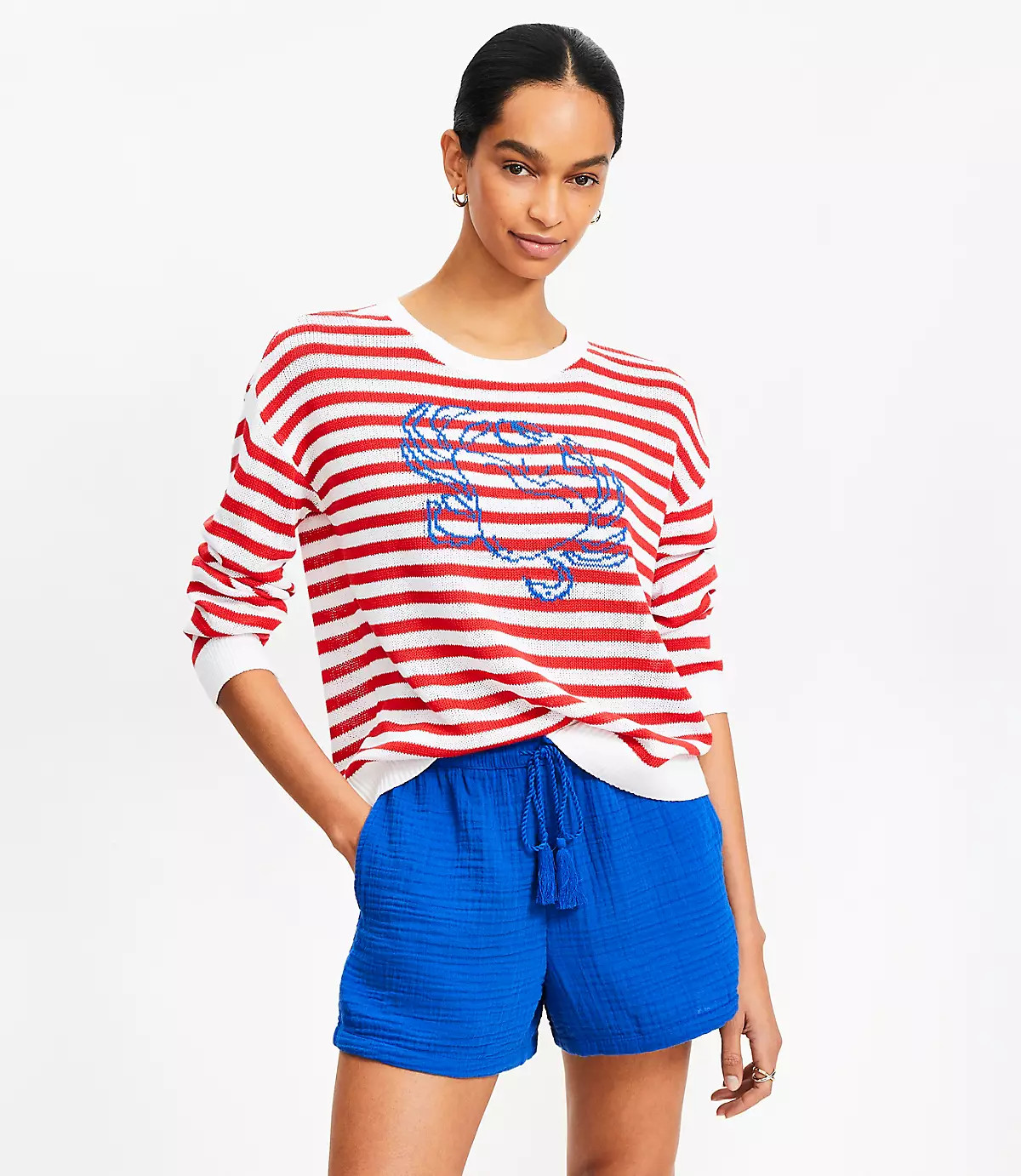 Crab Stripe Sweater | LOFT