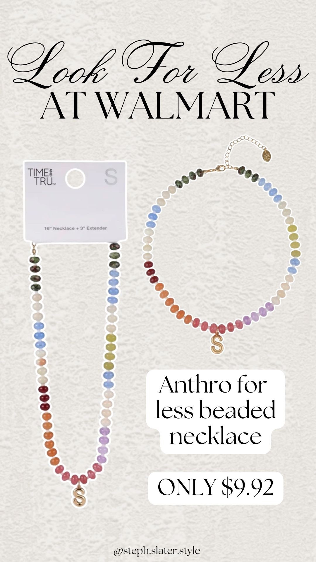 Viral beaded necklace with initial is under $10 at Walmart  

#LTKBeauty #LTKSaleAlert