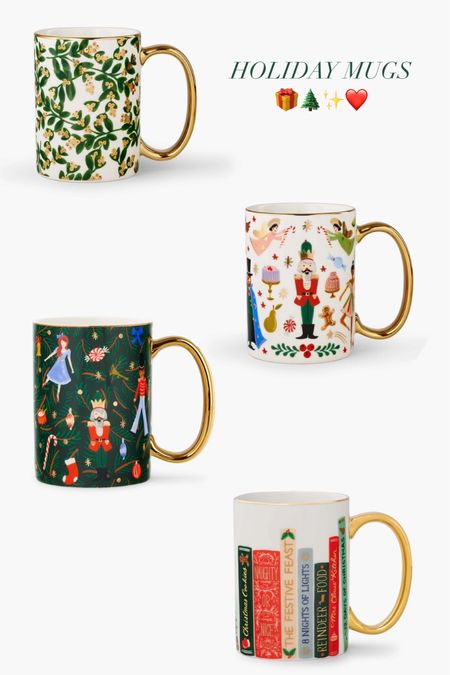 The cutest holiday mugs! I have the top left one and love how cute it looks displayed in my kitchen during the holidays! 

#LTKHoliday #LTKSeasonal #LTKhome
