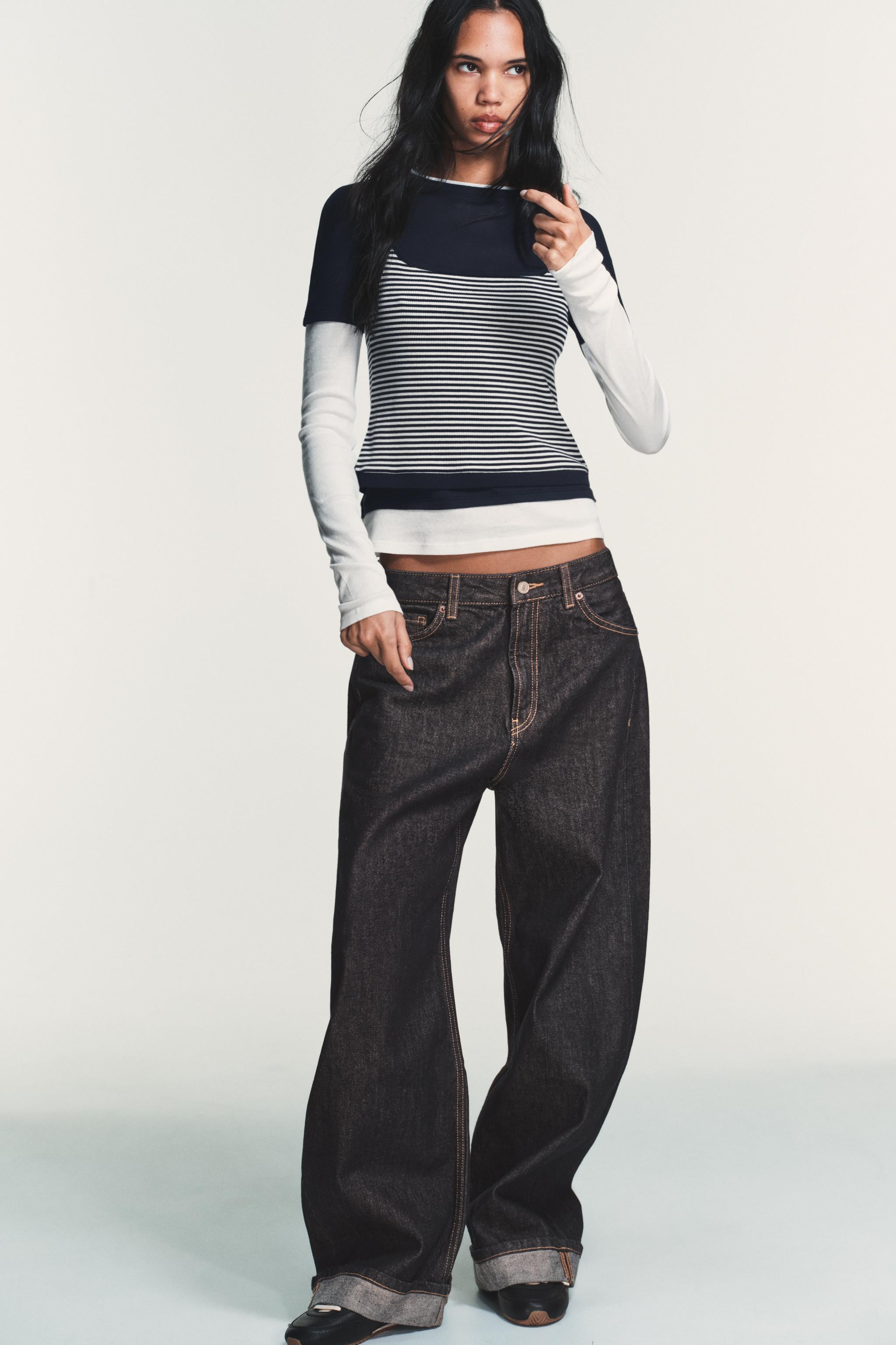 TRIPLE STRIPE EFFECT T-SHIRT | Zara US