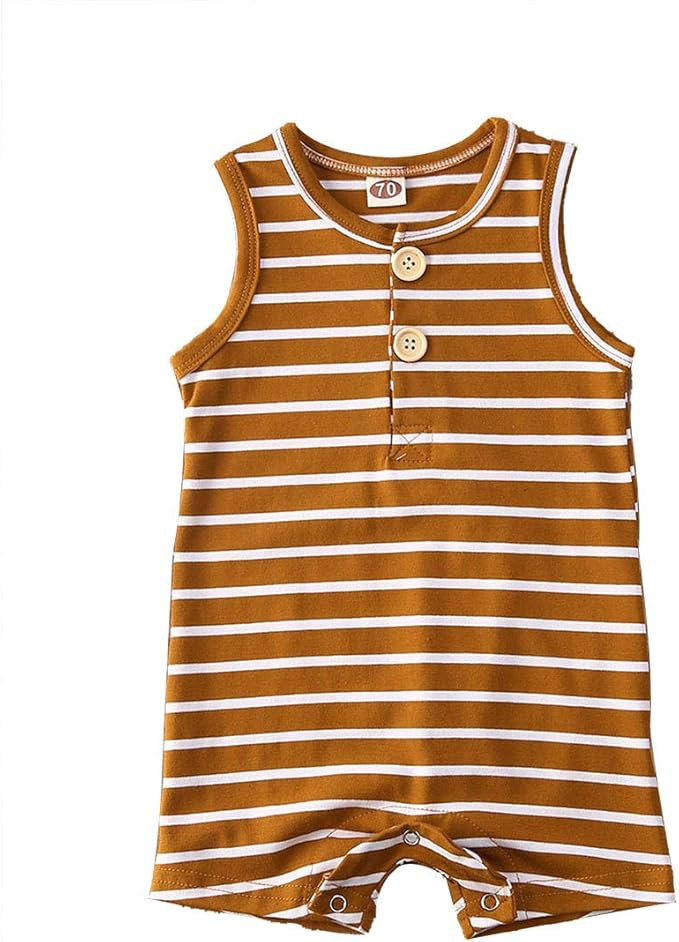 Newborn Summer Baby Boy Girl Romper Bodysuit Jumpsuit Playsuit One Piece Outfit Clothes | Amazon (US)