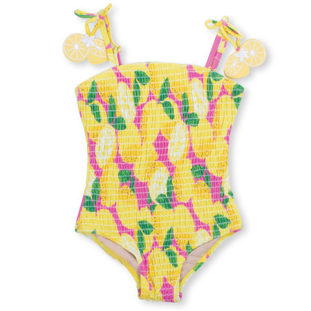 Summer Lemonade Smocked One Piece Swimsuit 6m-6 | Shade Critters