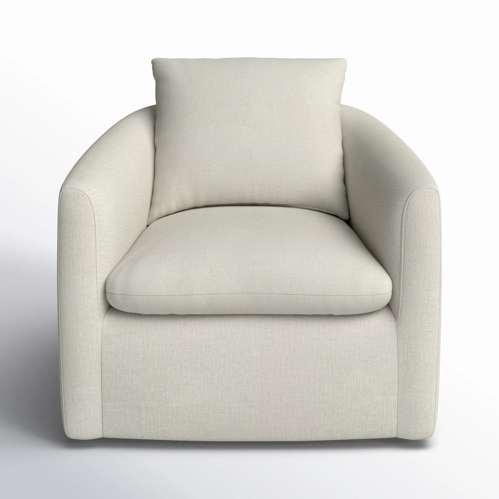 Menta 35'' Upholstered Swivel Barrel Chair | Wayfair North America