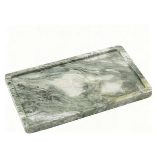 Green Marble 7 in. Rectangular Decorative Tray HDFDDGPP62 - The Home Depot | The Home Depot