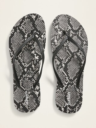 Patterned Flip-Flops for Women | Old Navy (US)