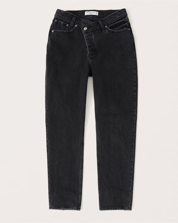 Curve Love High Rise Dad Jeans | Abercrombie & Fitch (US)