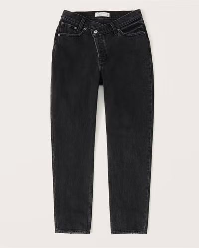 Curve Love High Rise Dad Jeans | Abercrombie & Fitch (US)