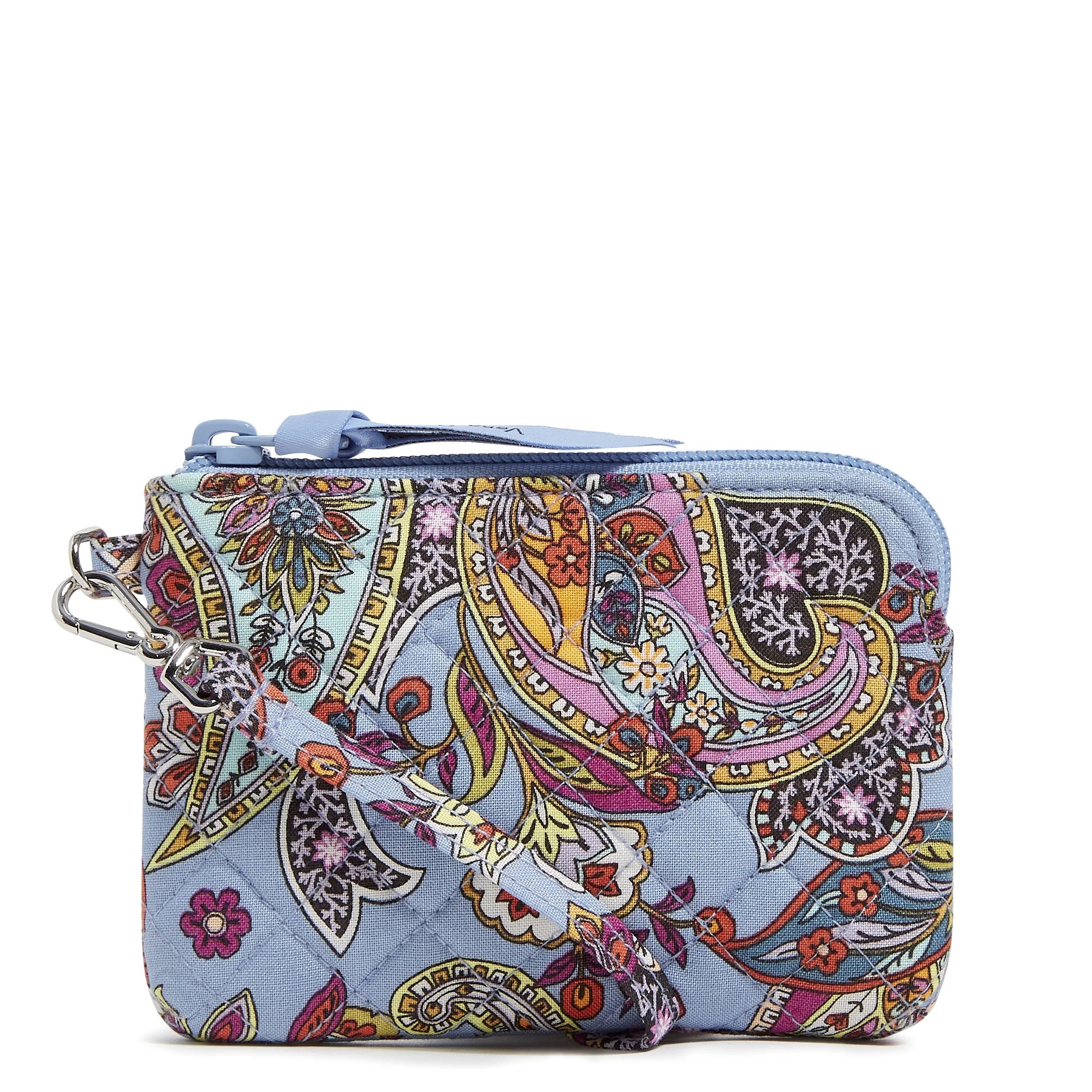 Vera Bradley Women's Cotton Clip & Zip Mini Pouch Provence Paisley | Walmart (US)