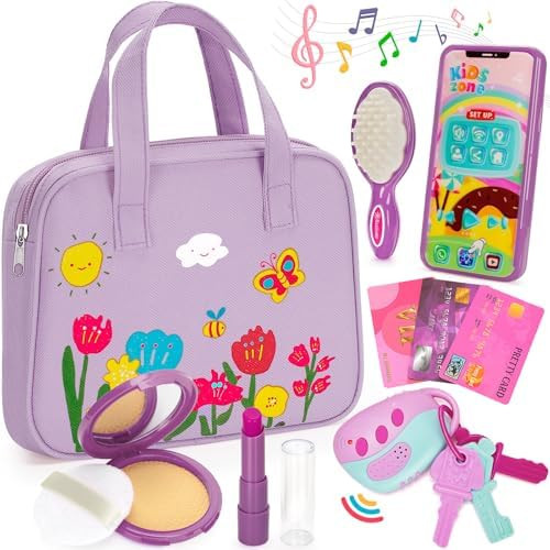Officygnet Toys for Girls 3 Years Old, Toddler Purse Girl Toys with Pretend Makeup Kit, Pretend P... | Amazon (US)