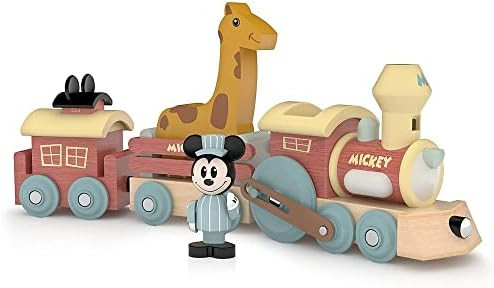 Amazon.com: Disney Mickey Mouse Wooden Train Set : Toys & Games | Amazon (US)