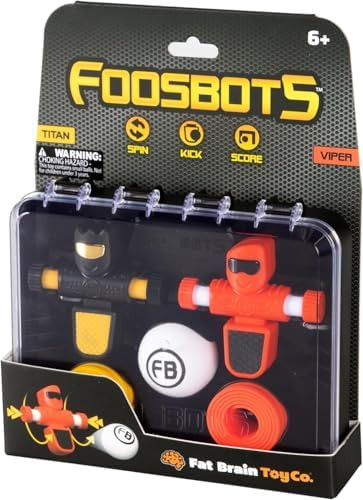 Fat Brain Toys Foosbots On The Go Tabletop Trickshot Game, 2 Player Soccer Toys, Games for Kids A... | Amazon (US)