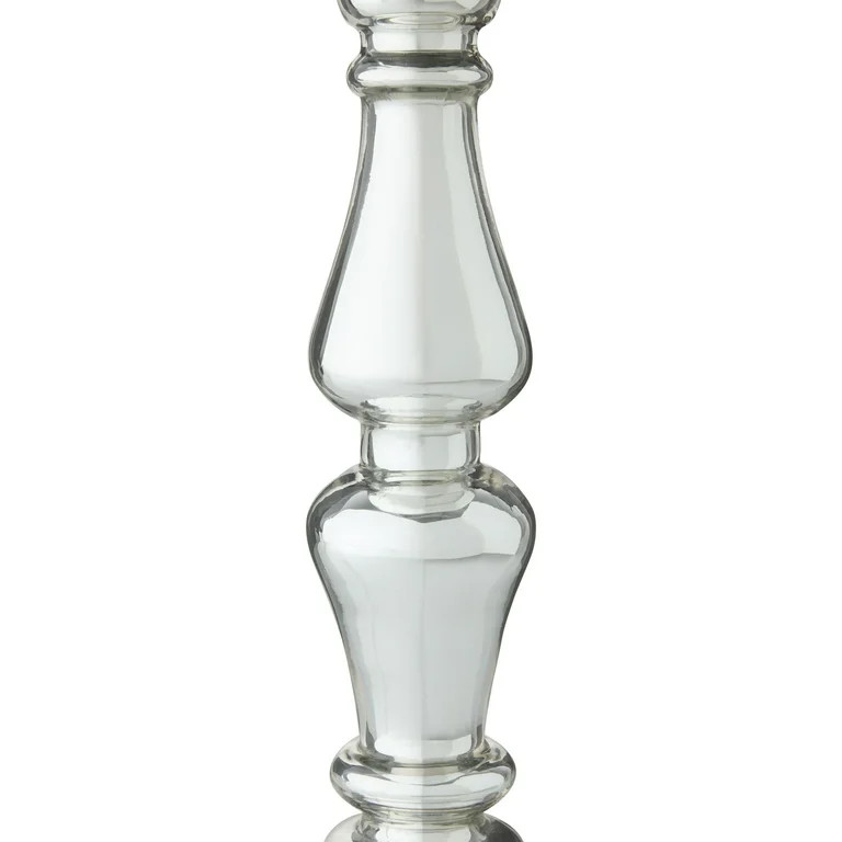 Pillar Candlestick, Silver, 12", by My Texas House | Walmart (US)