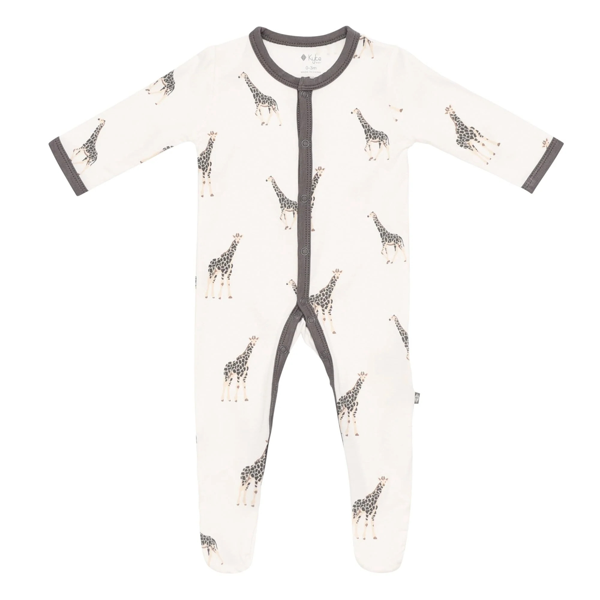 Printed Footie in Giraffe | Kyte BABY