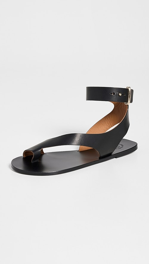 Aquara Black Vacchetta Sandals | Shopbop