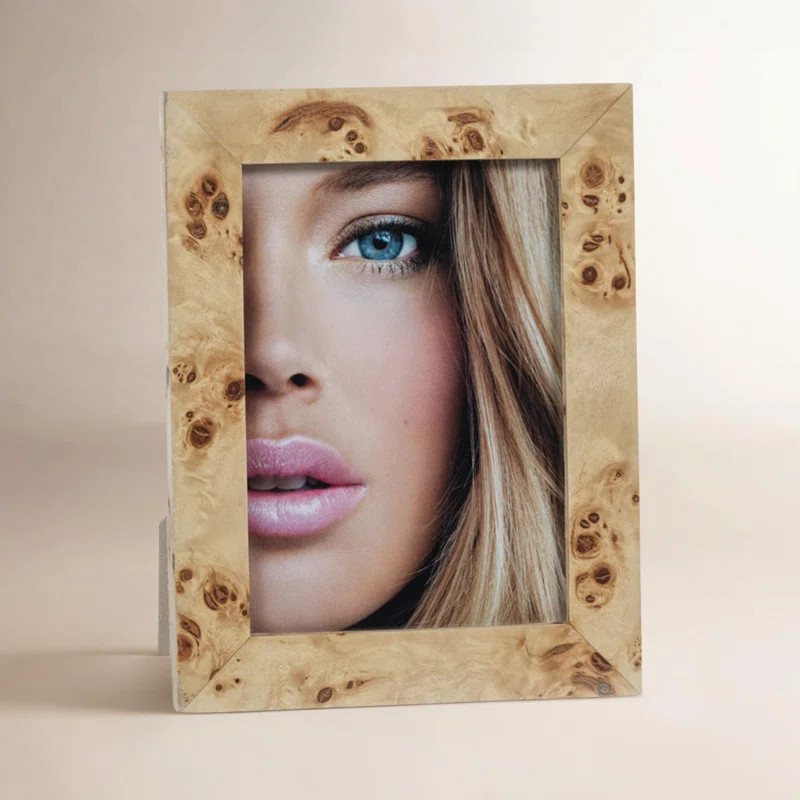 Monterey Tan Burl Veneer/ MDF Abstract Graining Picture Frame | Wayfair North America