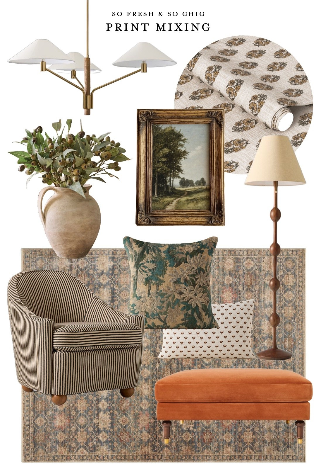 The art of print mixing!
-
Living room decor - striped bun feet arm chair - lulu and Georgia - west elm - target removable wallpaper - Peel and stick wallpaper affordable - high low decor - home decor finds - Amber Lewis rug - neutral decor - warm
Decor - summer decor refresh - euro hotel decor - textured decor - vintage landscape Art Etsy - printable art Etsy - floor lamp west elm - rust ottoman target studio McGee - minimalist chandelier west elm - textured vase pottery barn - jug vase 

#LTKSaleAlert #LTKHome #LTKSummerEdit