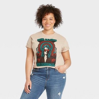 Women's the Doors Jim Morrison Short Sleeve Graphic T-Shirt - Beige | Target