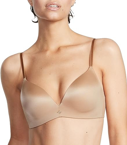 Victoria's Secret So Obsessed Wireless Push Up Bra, Padded, Plunge Neckline, Smoothing, Bras for Women, Beige (32DDD) | Amazon (US)