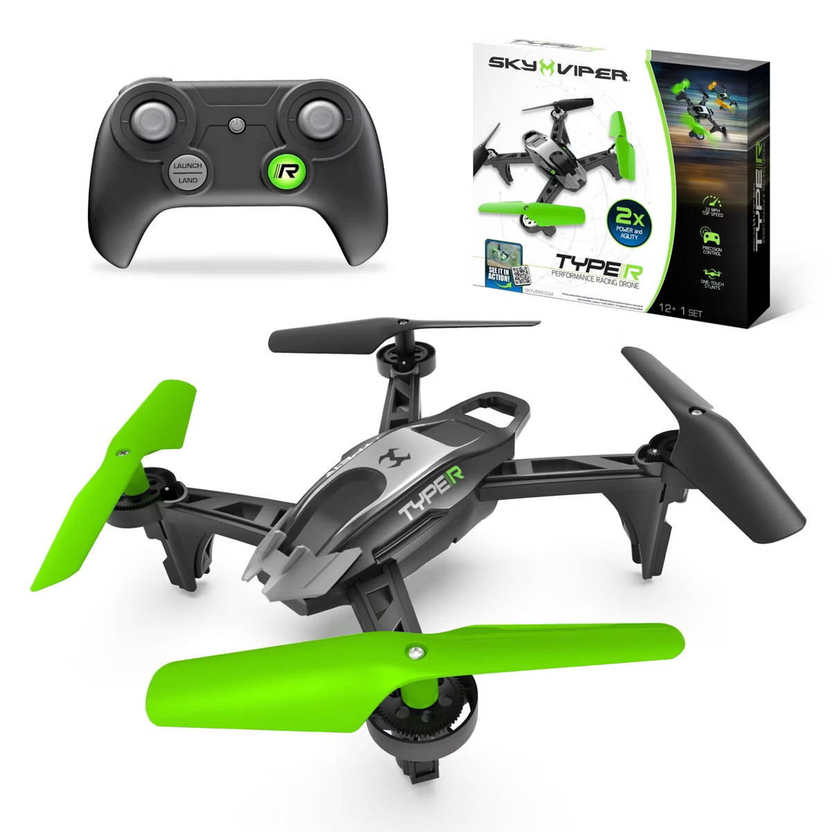 Sky Viper Type-R Performance Racing Drone: Remote Control, Beginner Skill Level, USB-C Connection... | Target