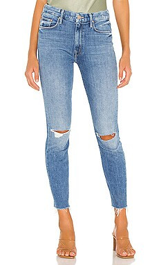 MOTHER High Waisted Looker Ankle Fray in Spice It Up from Revolve.com | Revolve Clothing (Global)