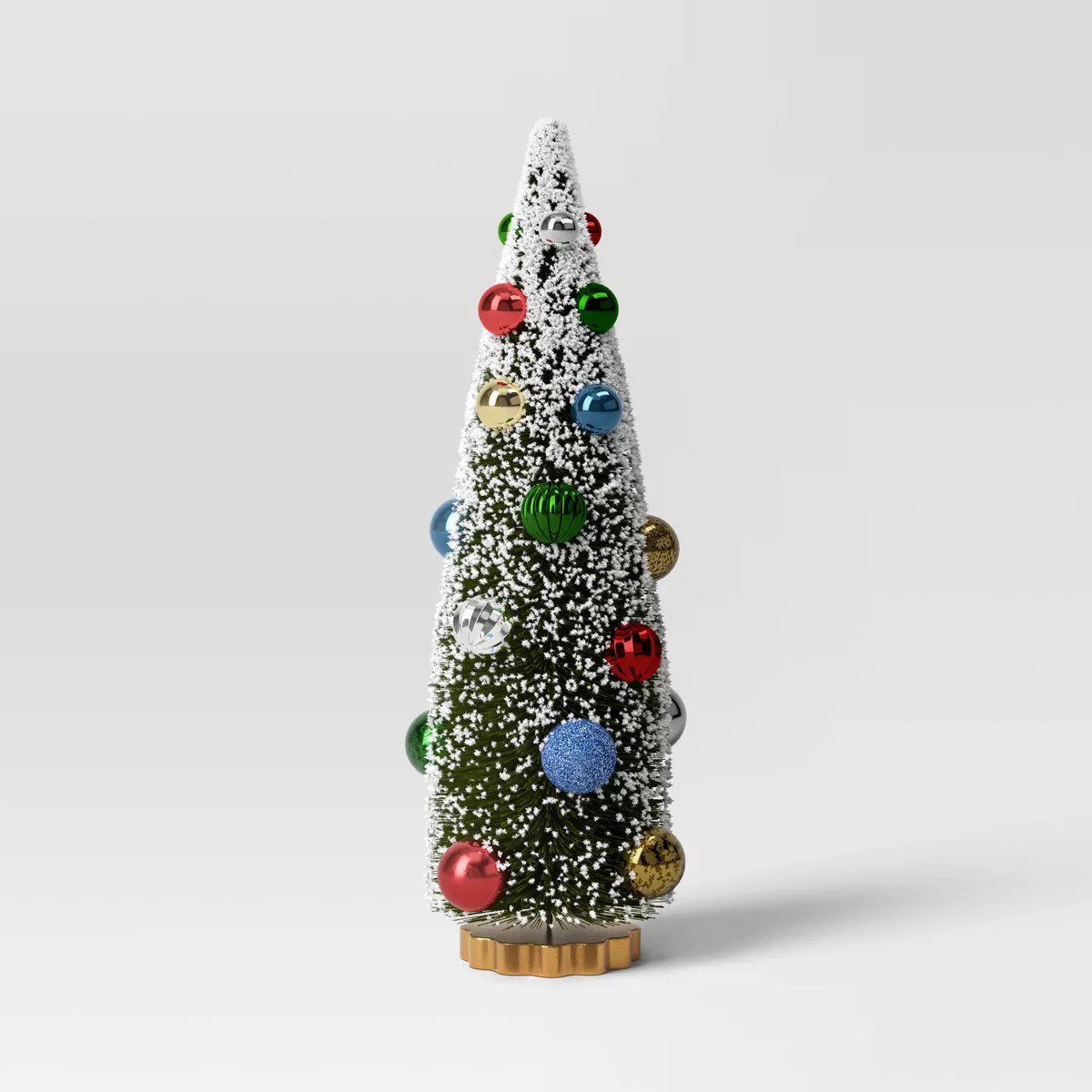 Christmas Large Green Bottle Brush Tree Decorative Holiday Scene Prop - Threshold™ | Target
