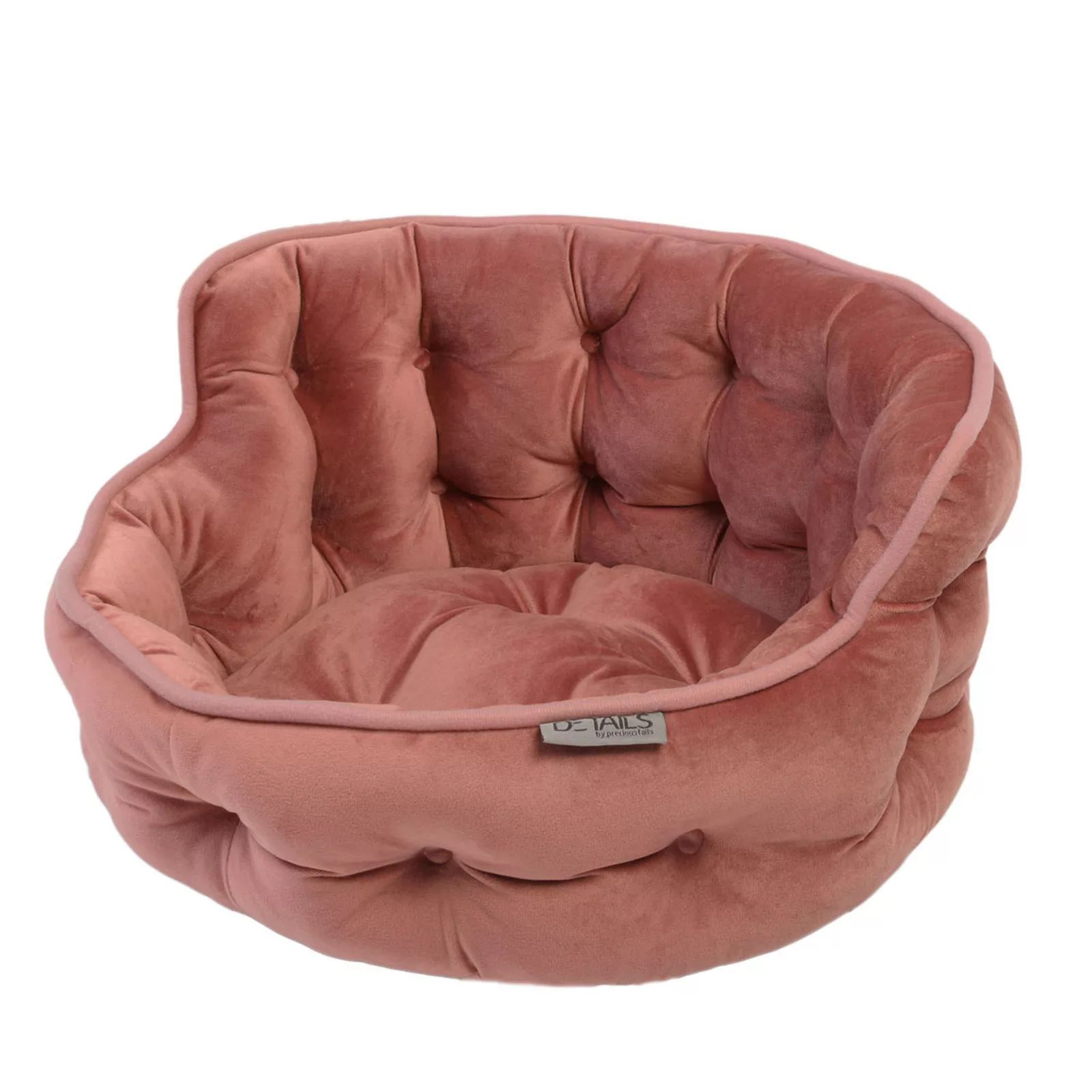 Precious Tails Plush Mini Tufted Velvet Round Pet Bed Rose, Pink | Kohl's