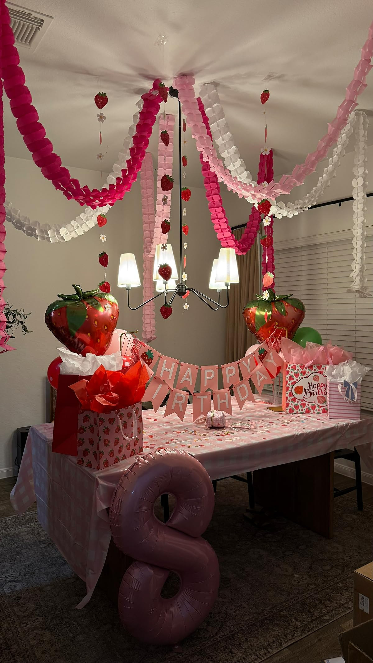 The sweetest strawberry birthday theme for our girl! 🍓 I loved putting everything together the night before her birthday, and these party finds made it so easy to bring the theme to life. Sharing all the details here if you’re planning a strawberry-themed birthday too! 
#KidsBirthdayParty #BirthdayPartyIdeas #GirlBirthdayIdeas #BirthdayDecor #PartyDecor #StrawberryBirthday #KidsPartyIdeas 

 #LTKgrwm #LTKmomlife #LTKKids
