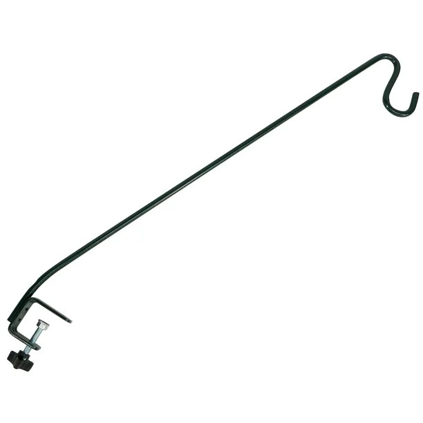 More Birds 13-inch Clamp-on Deck Hook for Bird Feeders, Black | Walmart (US)