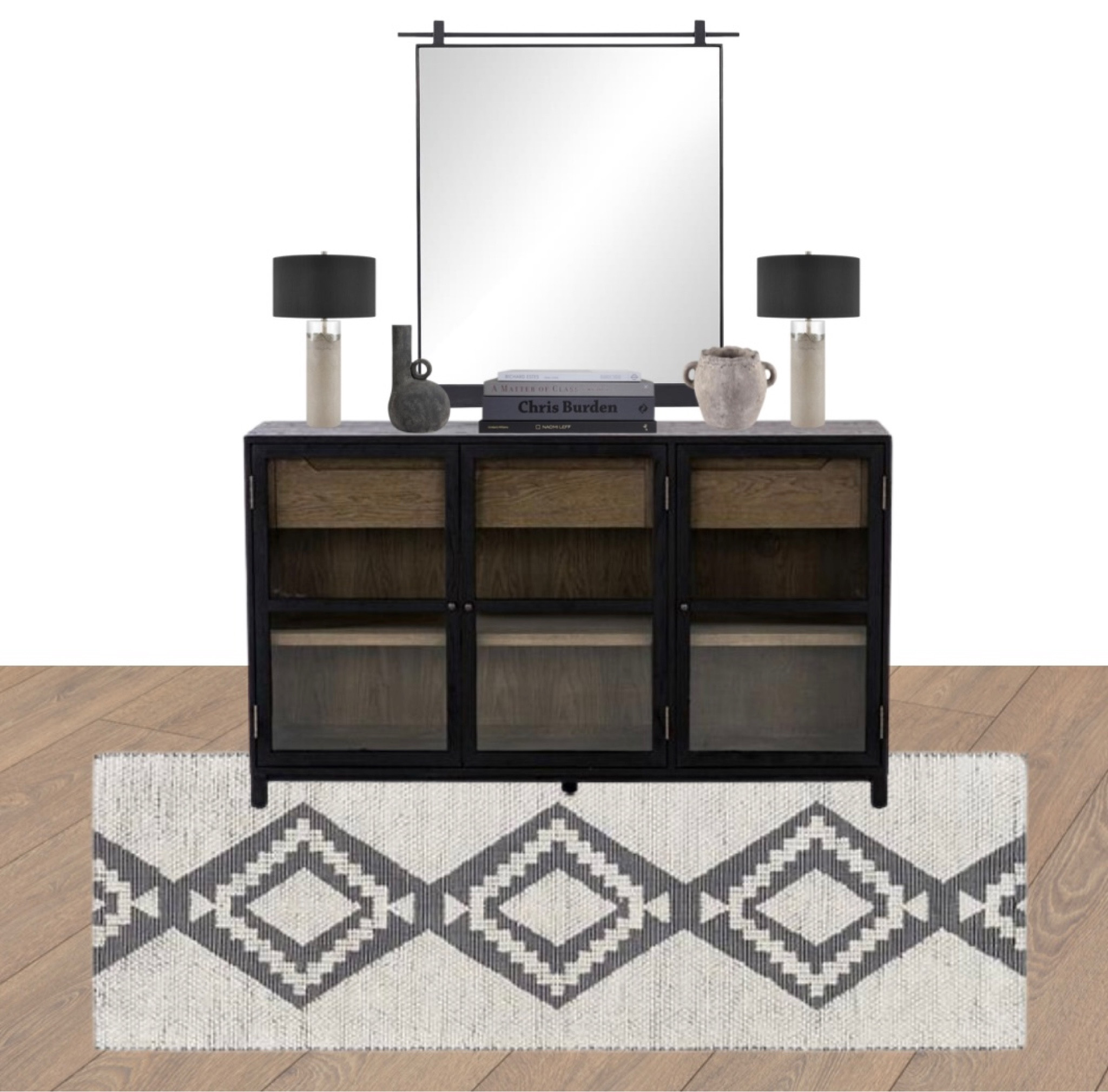 Entryway decor idea, console table decor ideas, console table styling, industrial decor ideas, entryway inspo, industrial interior design 

#LTKhome #LTKstyletip #LTKU