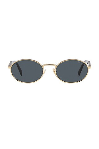 Geometric Sunglasses in Pale Gold | Revolve Clothing (Global)