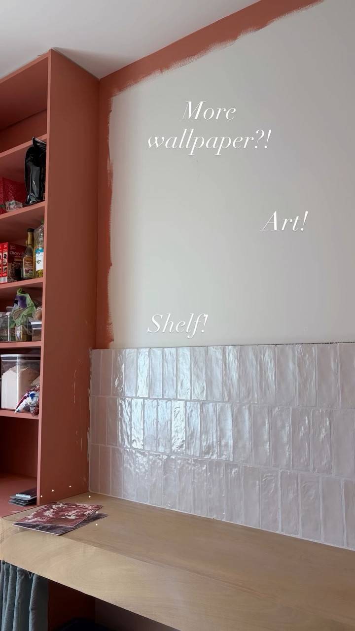 Shelf! Art! More wallpaper?! @artscape_design_studio