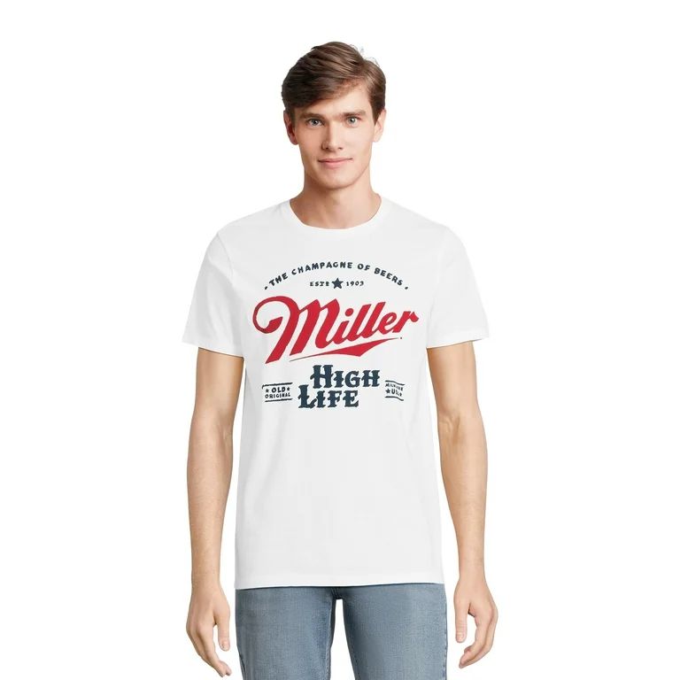 Miller High Life Men's Logo Graphic T-Shirt, Sizes XS-3XL - Walmart.com | Walmart (US)