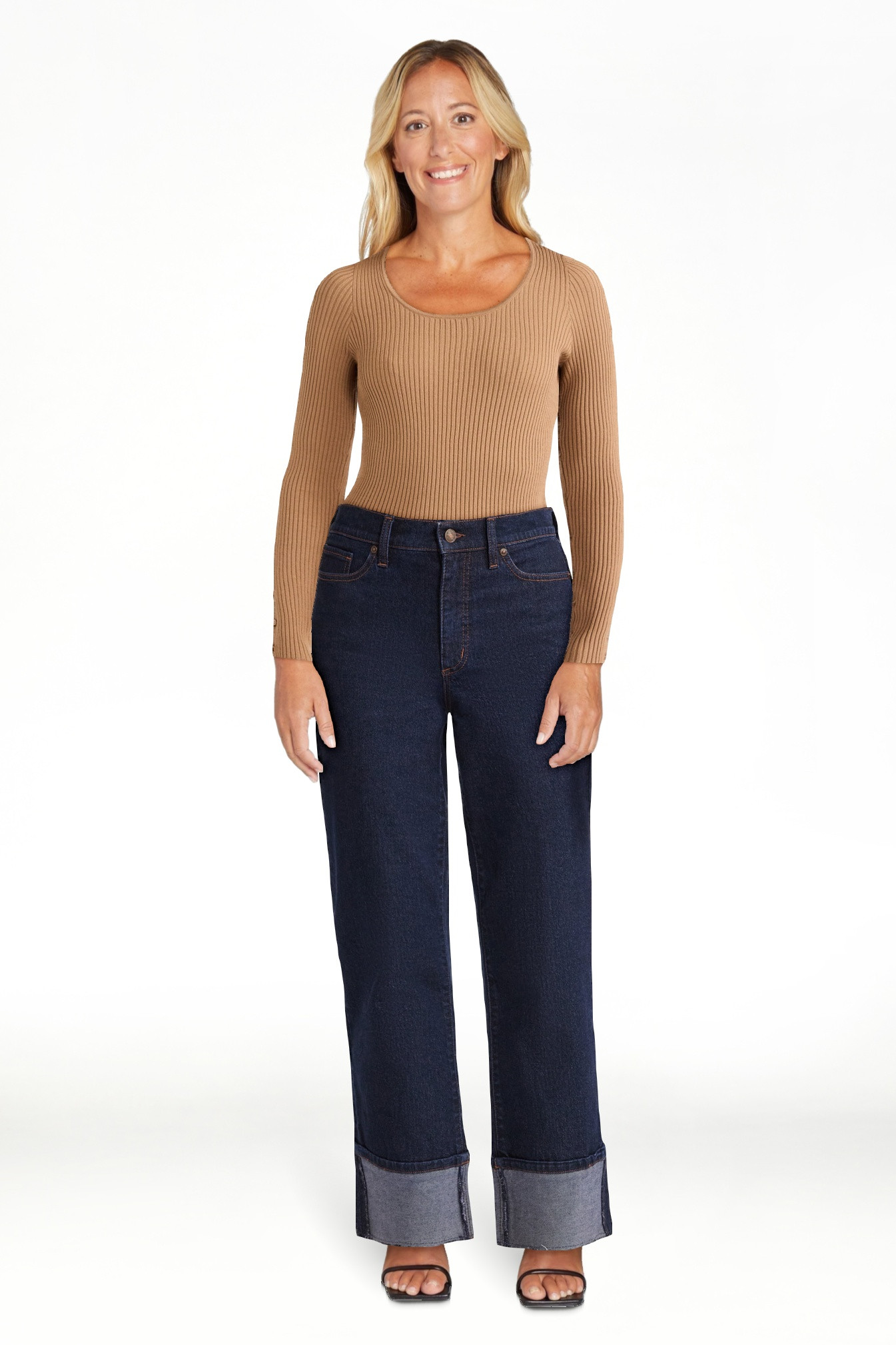 Scoop Women's Benton High Rise Straight Jeans, Sizes 0-20 | Walmart (US)