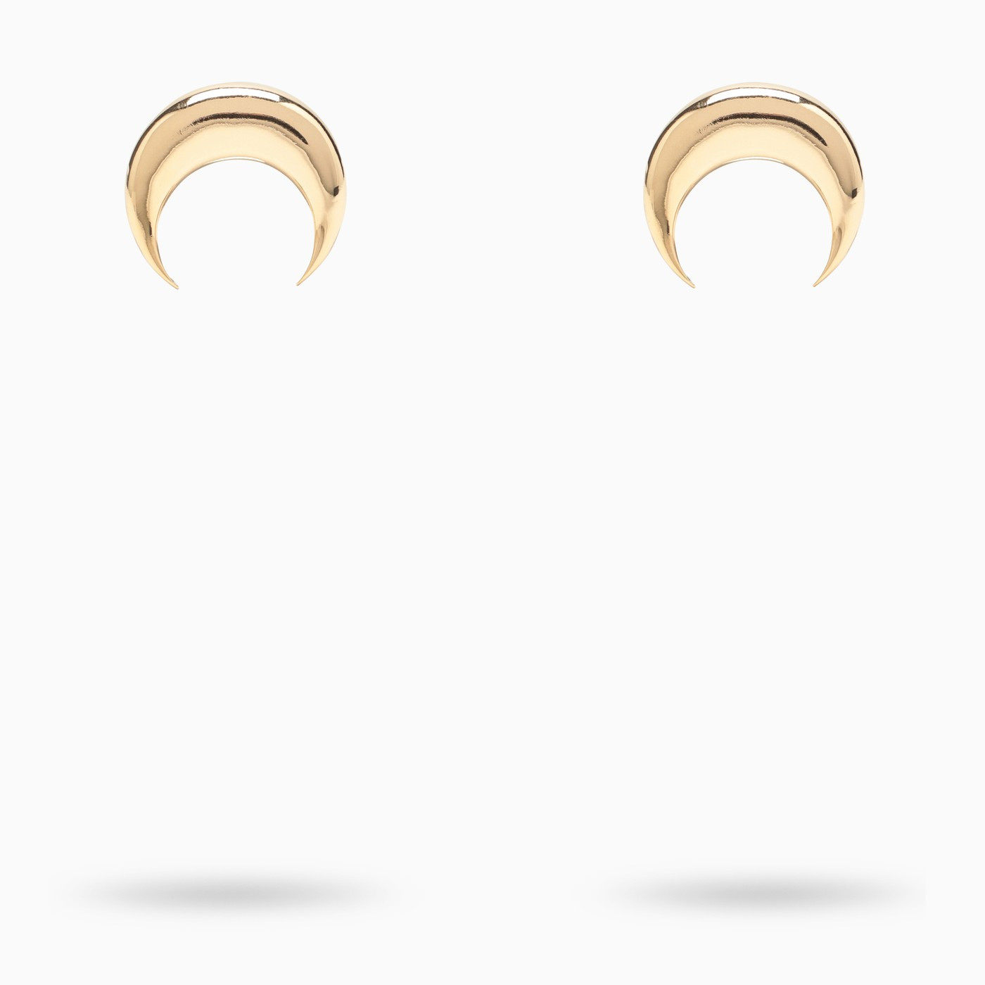 Moon gold-tone earrings | The Double F